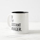 Best Effin' Assistant Manager Tweekleurige Koffiemok (Voorkant links)