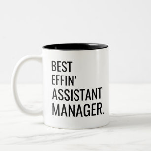 Best Effin' Assistant Manager Tweekleurige Koffiemok
