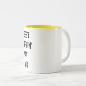 Best Effin Cat Dad Tweekleurige Koffiemok (Voorkant rechts)