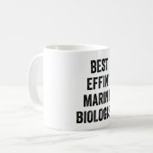 Best Effin' Marine Bioloog Koffiemok (Voorkant links)