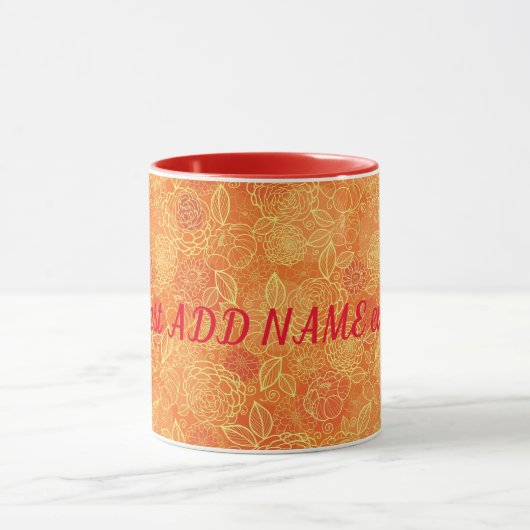 Best Elegant Modern Floral Mok (Midden)