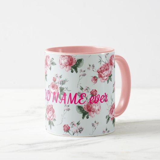 Best Elegant Modern Floral Mok (Voorkant rechts)