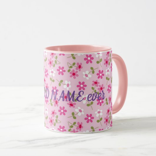 Best Elegant Modern Floral Mok (Voorkant rechts)