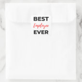Best Employee Ever 2 Vierkante Sticker (Tas)