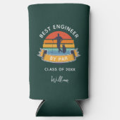 Best Engineer by Par 2025 Afstuderen Golfliefhebbe Seltzer Blikjeskoeler (Voorkant)