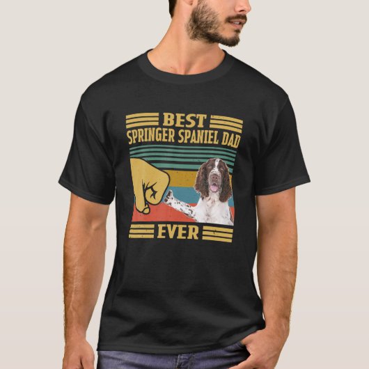 Best English Springer Spaniel Dad ever Fat T-shirt (Voorkant)