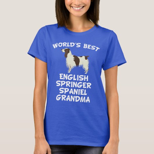 Best English Springer Spaniel Grandma T-shirt (Voorkant)