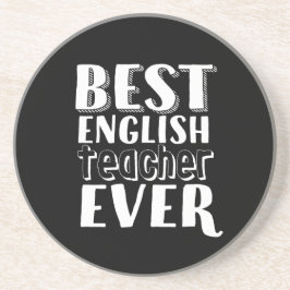 Best English Teacher Ever Teacher's Day Gift Zandsteen Onderzetter