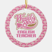 Best English Teacher Gift Ornament (Voorkant)