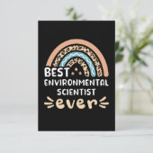 Best Environmental Scientist ever Leopard Rainbow Kaart (Staand voorkant)