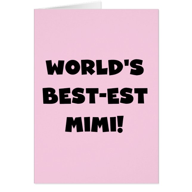 Best-est-Beste Mimi van de wereld de de Zwarte (Voorkant)