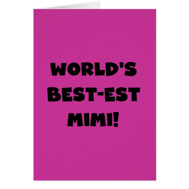 Best-est-Beste Mimi van de wereld de de Zwarte (Voorkant)