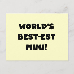 Best-est-Beste Mimi van de wereld de de Zwarte Briefkaart