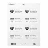 Best-est-Beste Mimi van de wereld de de Zwarte Etiket (Full Sheet)