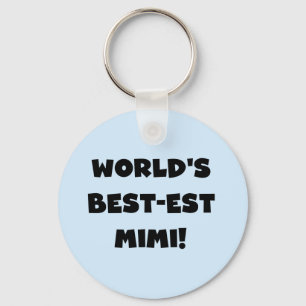 Best-est-Beste Mimi van de wereld de de Zwarte T-s Sleutelhanger