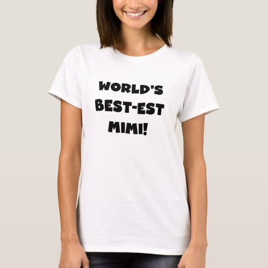Best-est-Beste Mimi van de wereld de de Zwarte T-shirt (Voorkant)