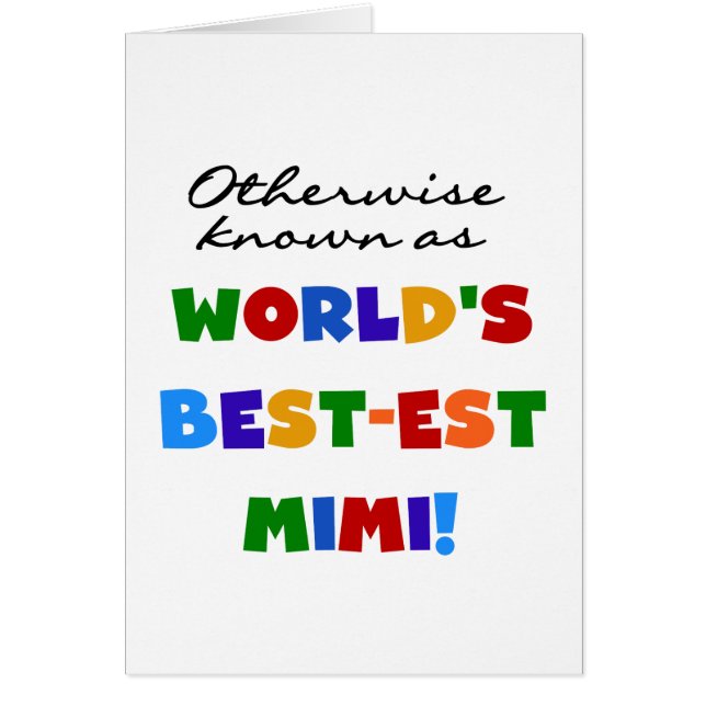 Best-est-Beste Mimi van de wereld de Heldere (Voorkant)
