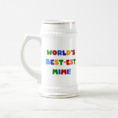Best-est-Beste Mimi van de wereld de Heldere Bierpul (Links)
