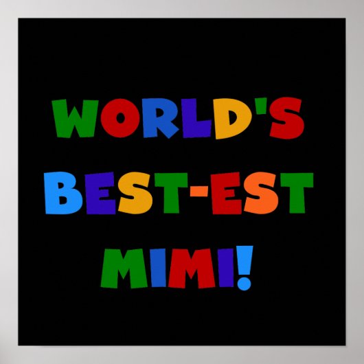 Best-est-Beste Mimi van de wereld de Heldere Gifte Poster (Voorkant)