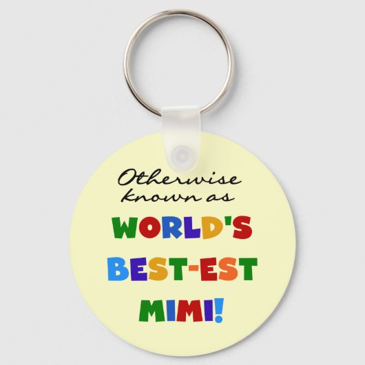 Best-est-Beste Mimi van de wereld de Heldere Sleutelhanger (Voorkant)