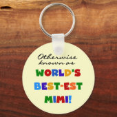 Best-est-Beste Mimi van de wereld de Heldere Sleutelhanger (Voorkant)