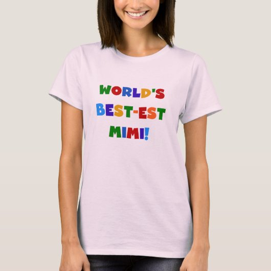 Best-est-Beste Mimi van de wereld de Heldere T-shirt (Voorkant)