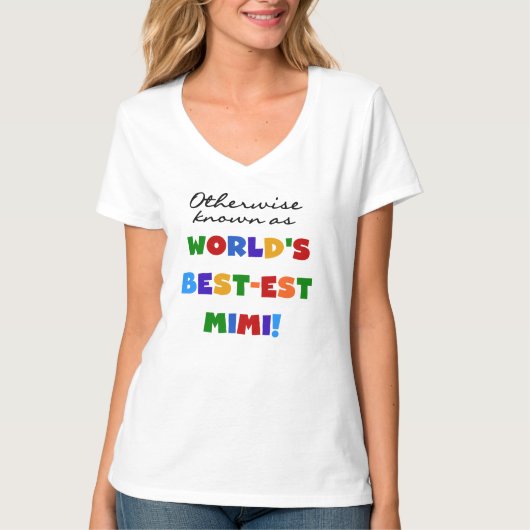 Best-est-Beste Mimi van de wereld de Heldere T-shirt (Voorkant)