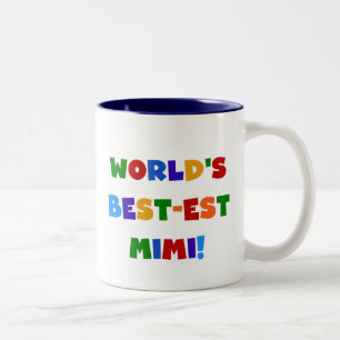 Best-est-Beste Mimi van de wereld de Heldere Tweekleurige Koffiemok