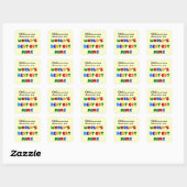 Best-est-Beste Mimi van de wereld de Heldere Vierkante Sticker (Vel)