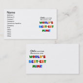 Best-est-Beste Mimi van de wereld de Heldere Visitekaartje (Voorkant / Achterkant)