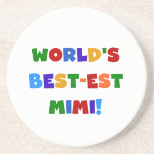 Best-est-Beste Mimi van de wereld de Heldere Zandsteen Onderzetter