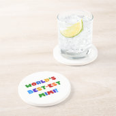 Best-est-Beste Mimi van de wereld de Heldere Zandsteen Onderzetter (Zijkant)