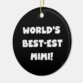 Best-est-Beste Mimi van de wereld de Witte Giften Keramisch Ornament (Links)