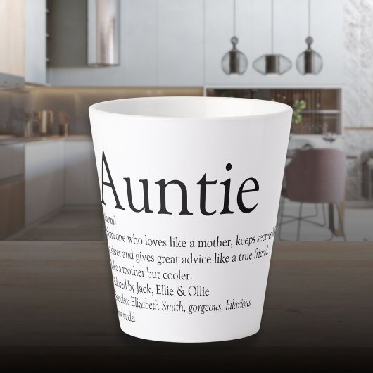 Best Ever Aunt ter wereld, tante Definition Latte Mok