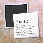 Best Ever Aunt ter wereld, tante Definition Magneet<br><div class="desc">Pas je favoriete tante of tante aan om een unieke gave te creëer. Een perfecte manier om haar te shows hoe geweldig ze elke dag is. Ontworpen door: Thisnotme©</div>