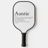 Best Ever Aunt ter wereld, tante Definition Pickleball Paddle (Achterkant)
