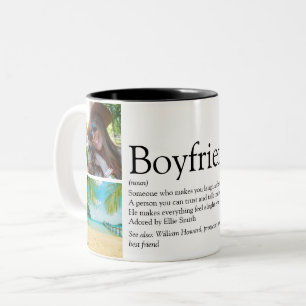 Best Ever Boyvriend Definition 4 Photo Collage Tweekleurige Koffiemok