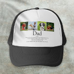 Best Ever Dad Definition Photo Fun Trucker Pet<br><div class="desc">Pas de vier foto's en de definitie van je speciale coole vader, vader of vader aan om creëer een unieke gave voor Vaderdag, verjaardagen, Kerstmis of elke dag die je wilt shows hoeveel hij voor je betekent. Een perfecte manier om hem te shows hoe geweldig hij elke dag is. Ontworpen...</div>