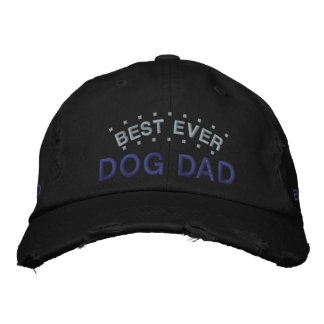 Best Ever Dog Dad Custom Kleur Leuk Gezegde Zwart Geborduurde Pet