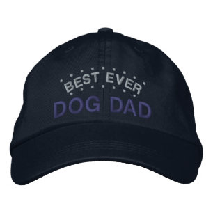 Best Ever Dog Dad Custom Kleur Leuk Gezegde Zwart Geborduurde Pet