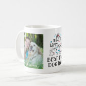Best Ever Dog Mam Gepersonaliseerde Pet 2 Foto Koffiemok (Voorkant links)
