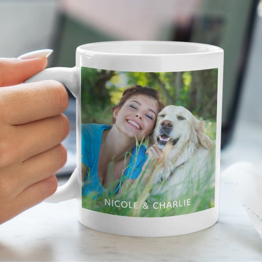 Best Ever Dog Mam Gepersonaliseerde Pet 2 Foto Koffiemok