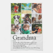 Best Ever Grandma Definition 9 Photo Collage Theedoek (Verticaal)