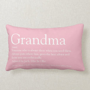 Best Ever Grandma, Grandmoeder Definition roze Kussen