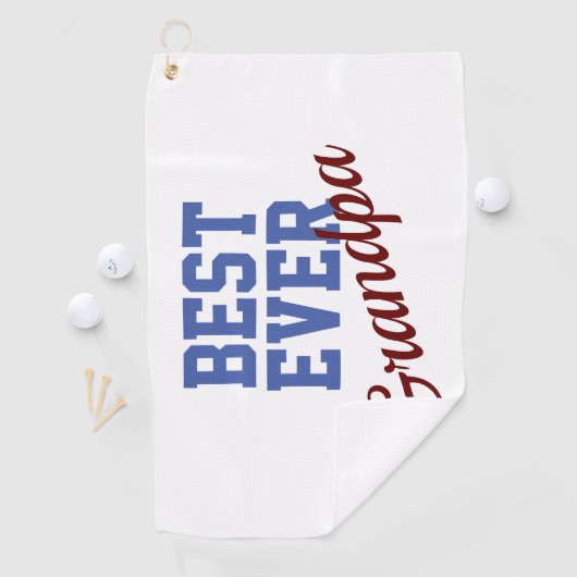 Best Ever Grandpa Golfhanddoek (Insitu)