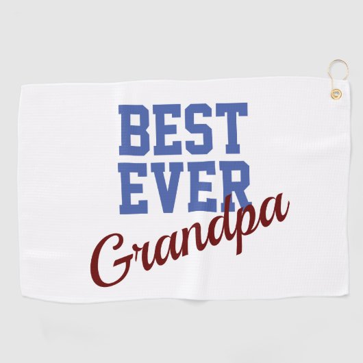 Best Ever Grandpa Golfhanddoek (Horizontaal)
