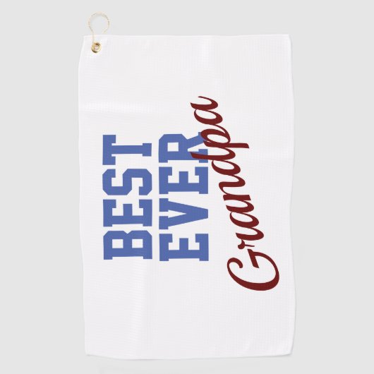 Best Ever Grandpa Golfhanddoek (Voorkant)