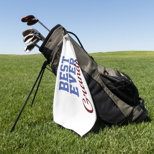 Best Ever Grandpa Golfhanddoek (Groen)