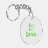 Best Ever Grandpa Sleutelhanger - Custom Gift voor (Voorkant Links)