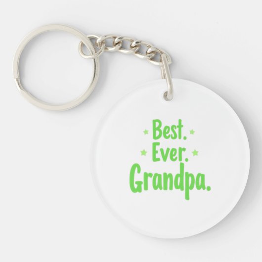 Best Ever Grandpa Sleutelhanger - Custom Gift voor (Voorkant)